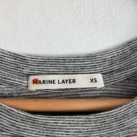 Marine Layer Striped Open Back Long Sleeve Top - Picture 3 of 8